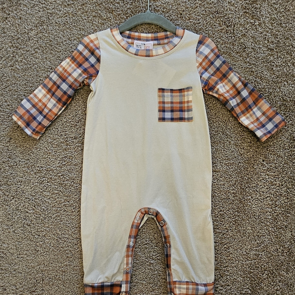Plaid Long Sleeve Bodysuit